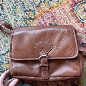 Vintage ILI New York Toronto Genuine Leather Crossbody Bag - Pebbled Leather